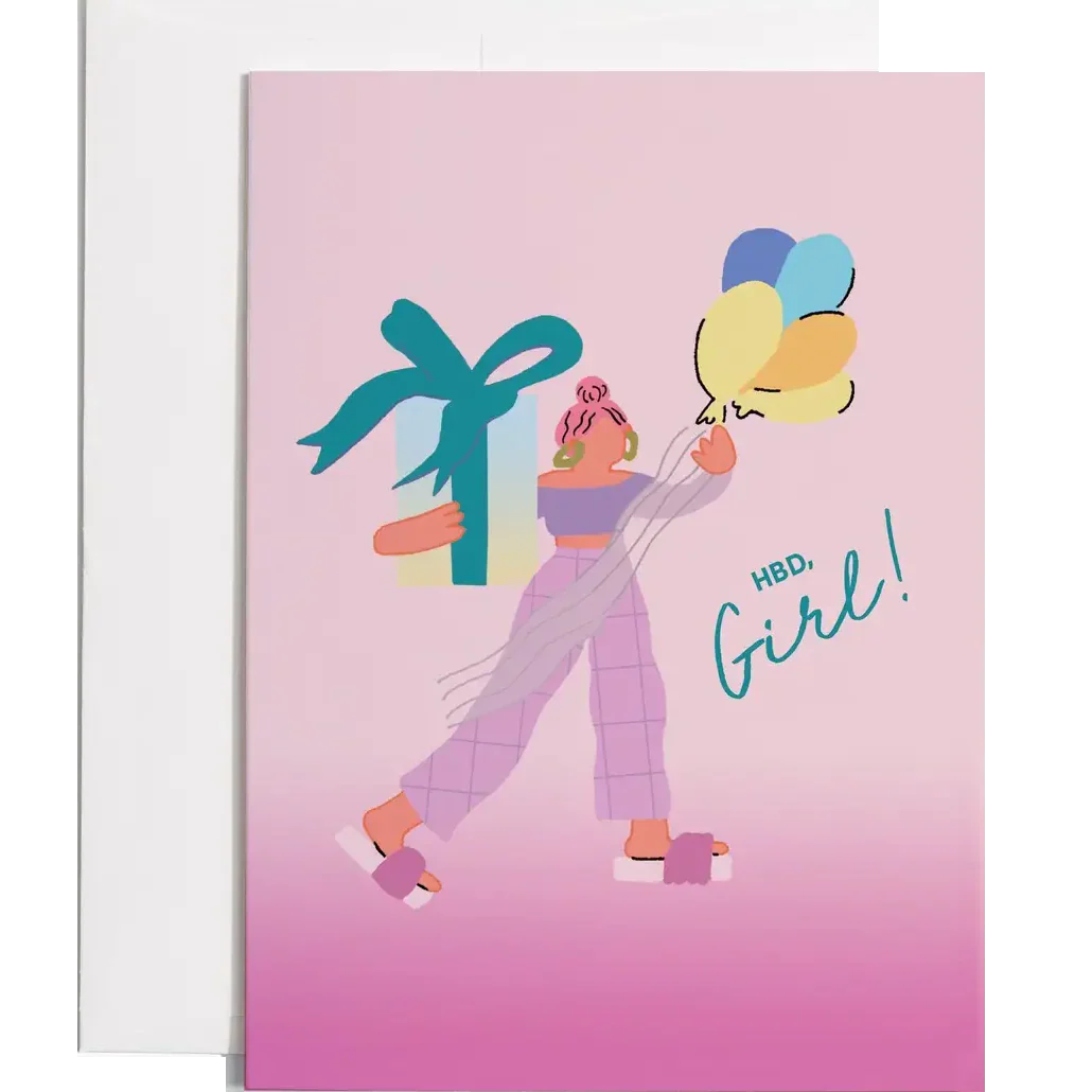 HBD Girl Card
