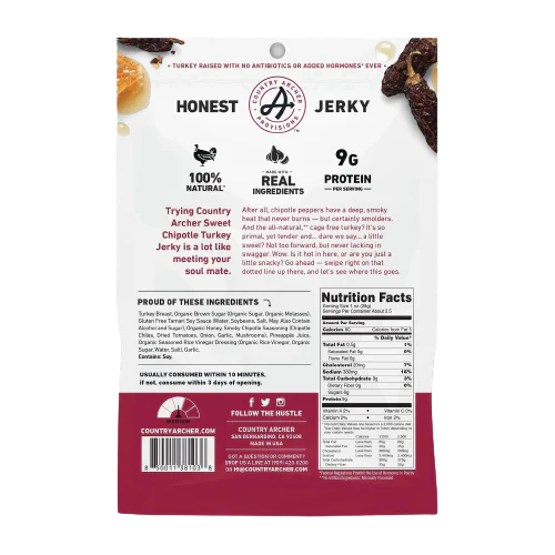 Sweet Chipotle Turkey Jerky