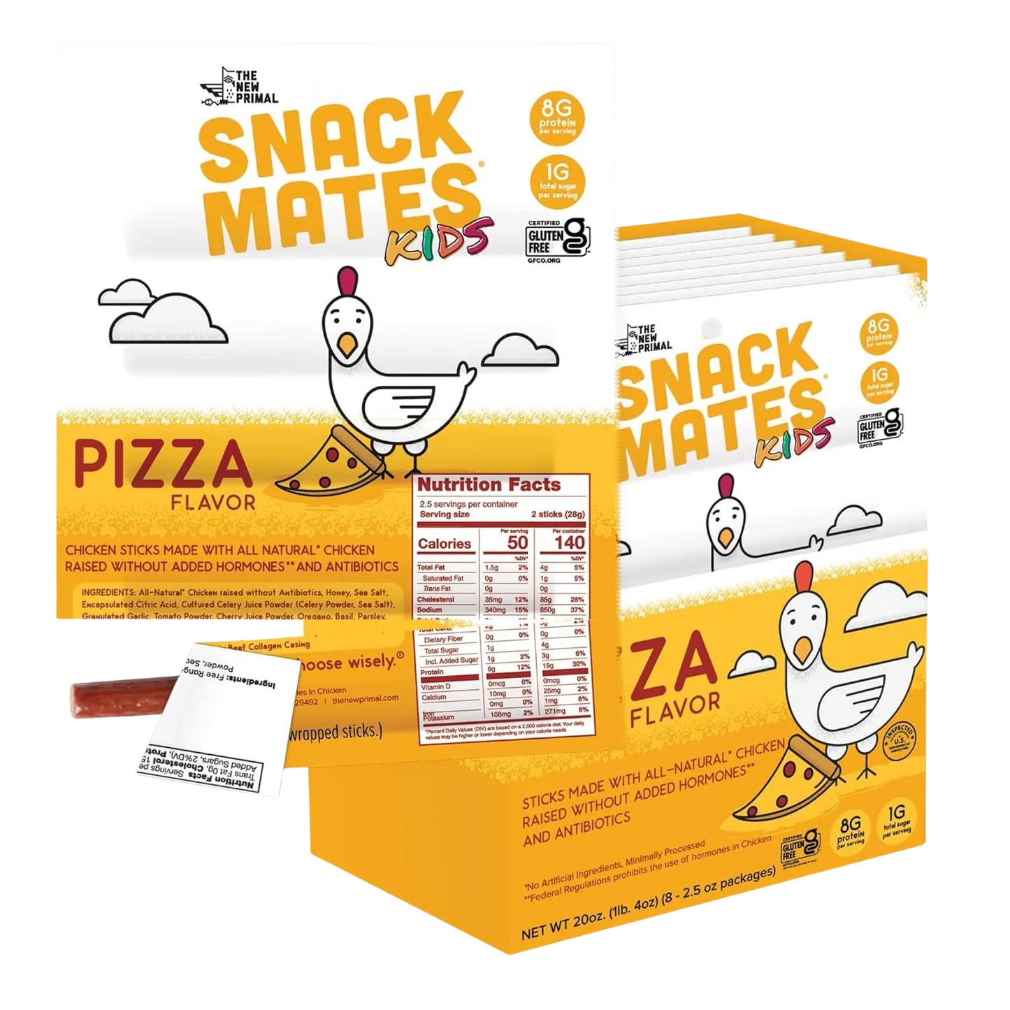 Snack Mates Chicken Pizza Stick (8 CT)