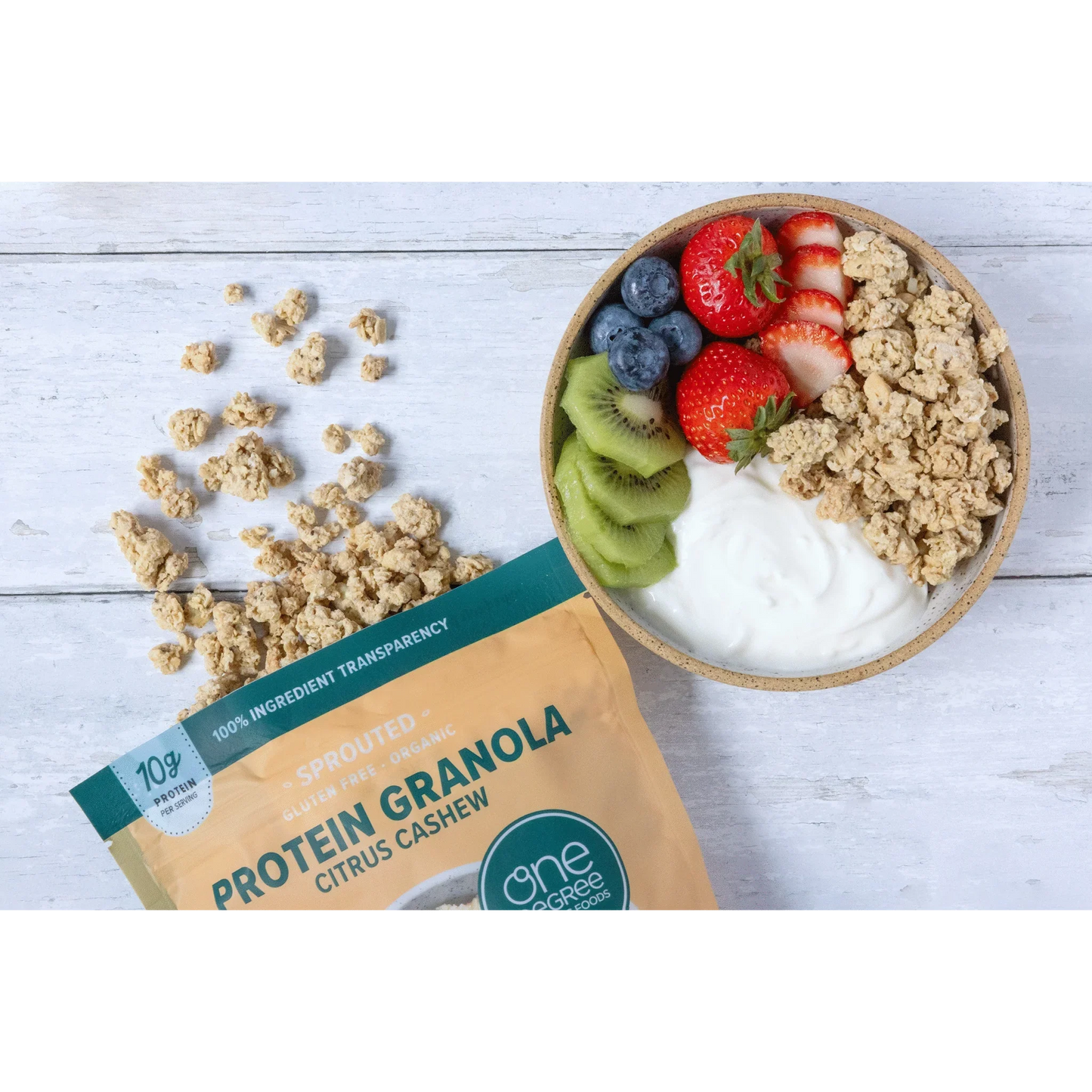Organic Protein Citrus Cashew Granola