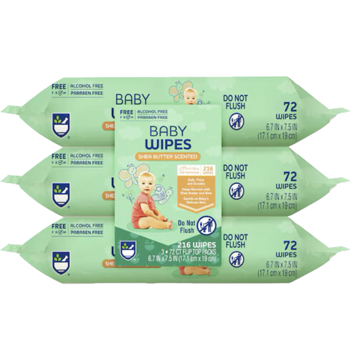 Shea Butter Baby Wipes (3 Pack)