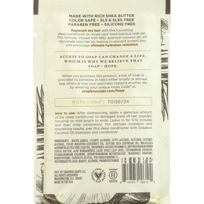 Soapbox Deep Conditioner Packet Coconut Oil Rejuvenating (12 CT)