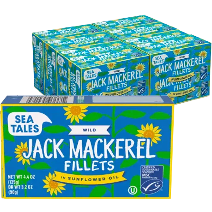 Wild Jack Mackerel in Sunflower Oil (12 Pack)