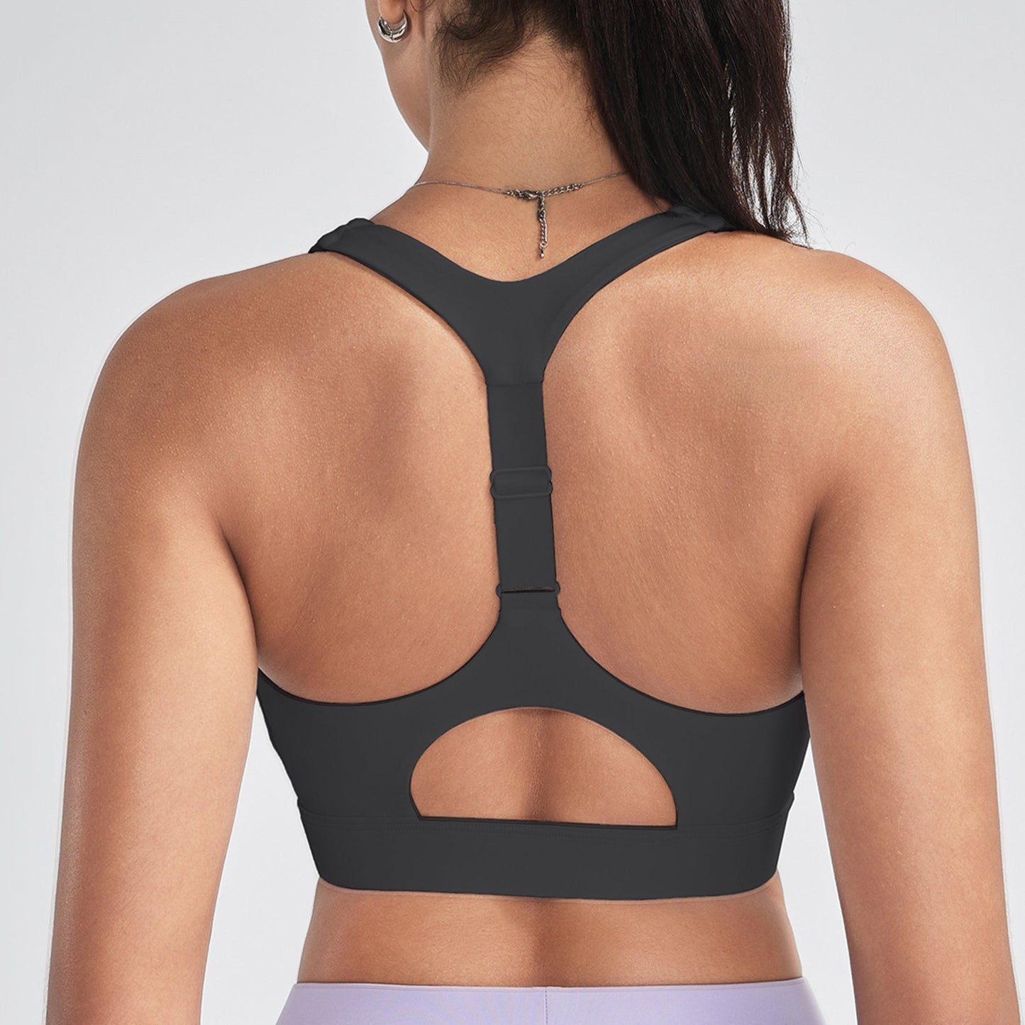 RUNNING GIRL® High-Impact High-Neck Sports Bra | Hollow Out Back-Support Bra