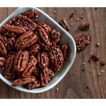 Everything Sweet & Savory Candied Pecans