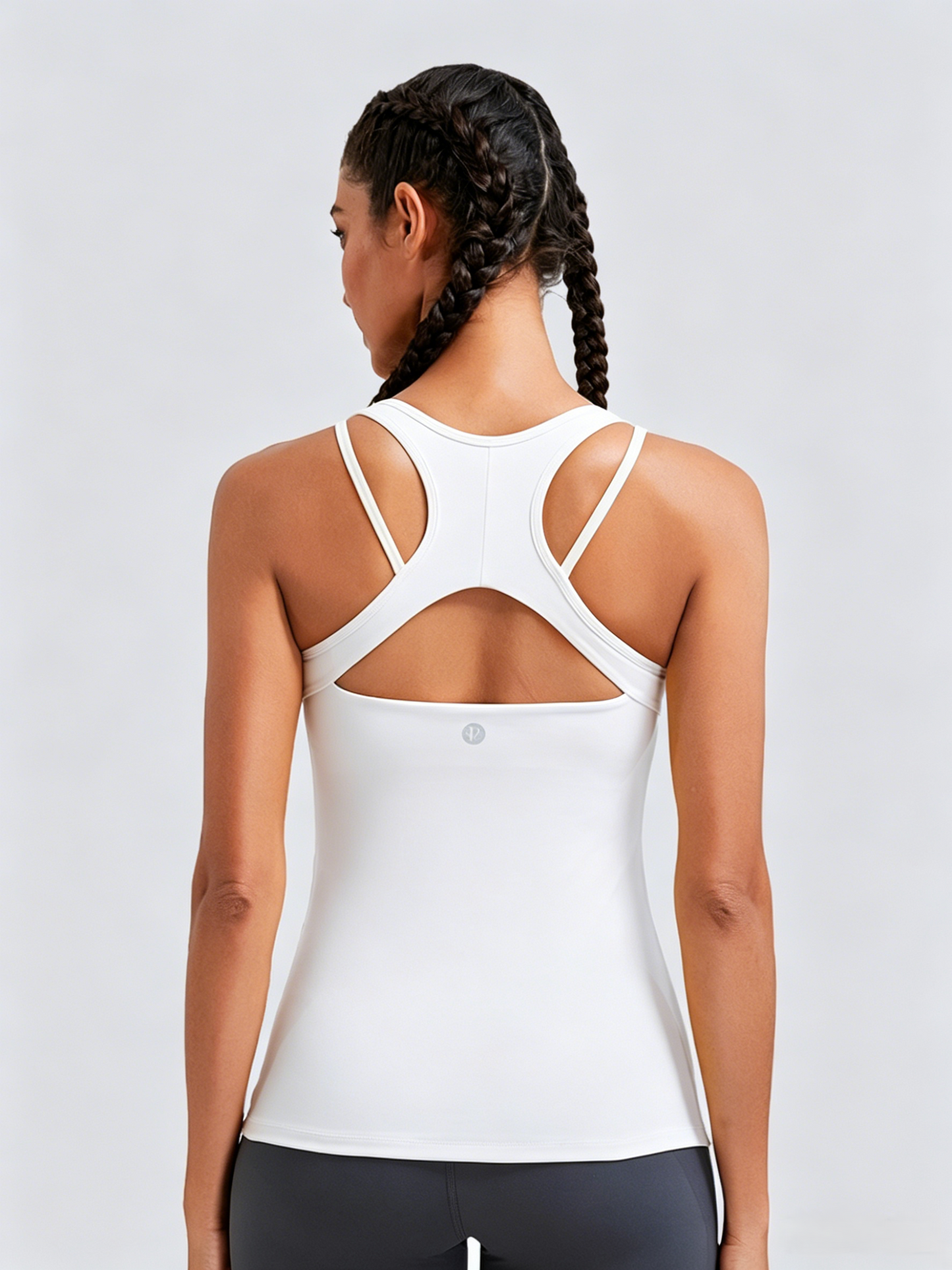 RUNNING GIRL® Sculpt Racerback Tank Top with Built-in Bra