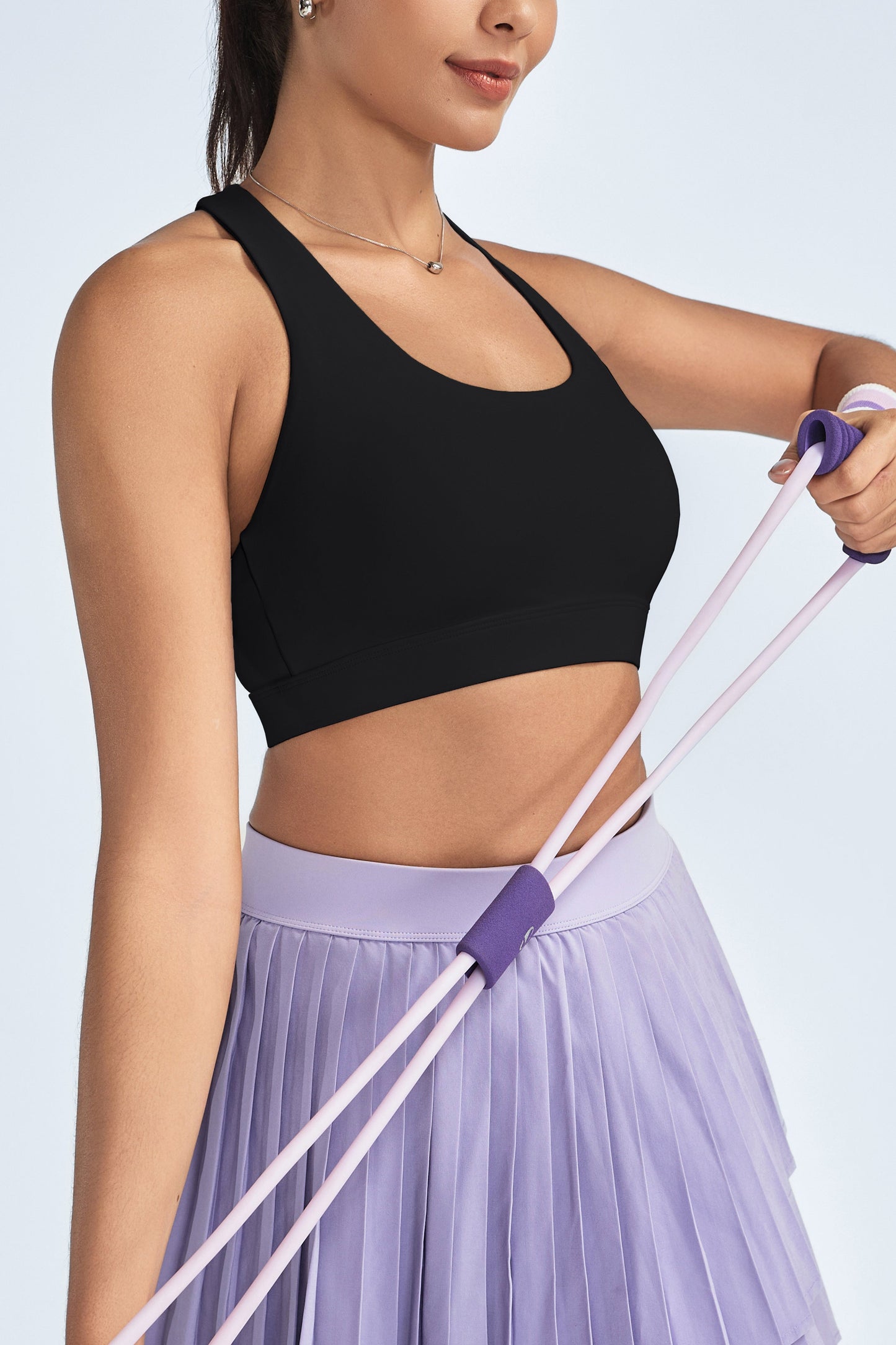 RUNNING GIRL® High-Impact High-Neck Sports Bra | Hollow Out Back-Support Bra