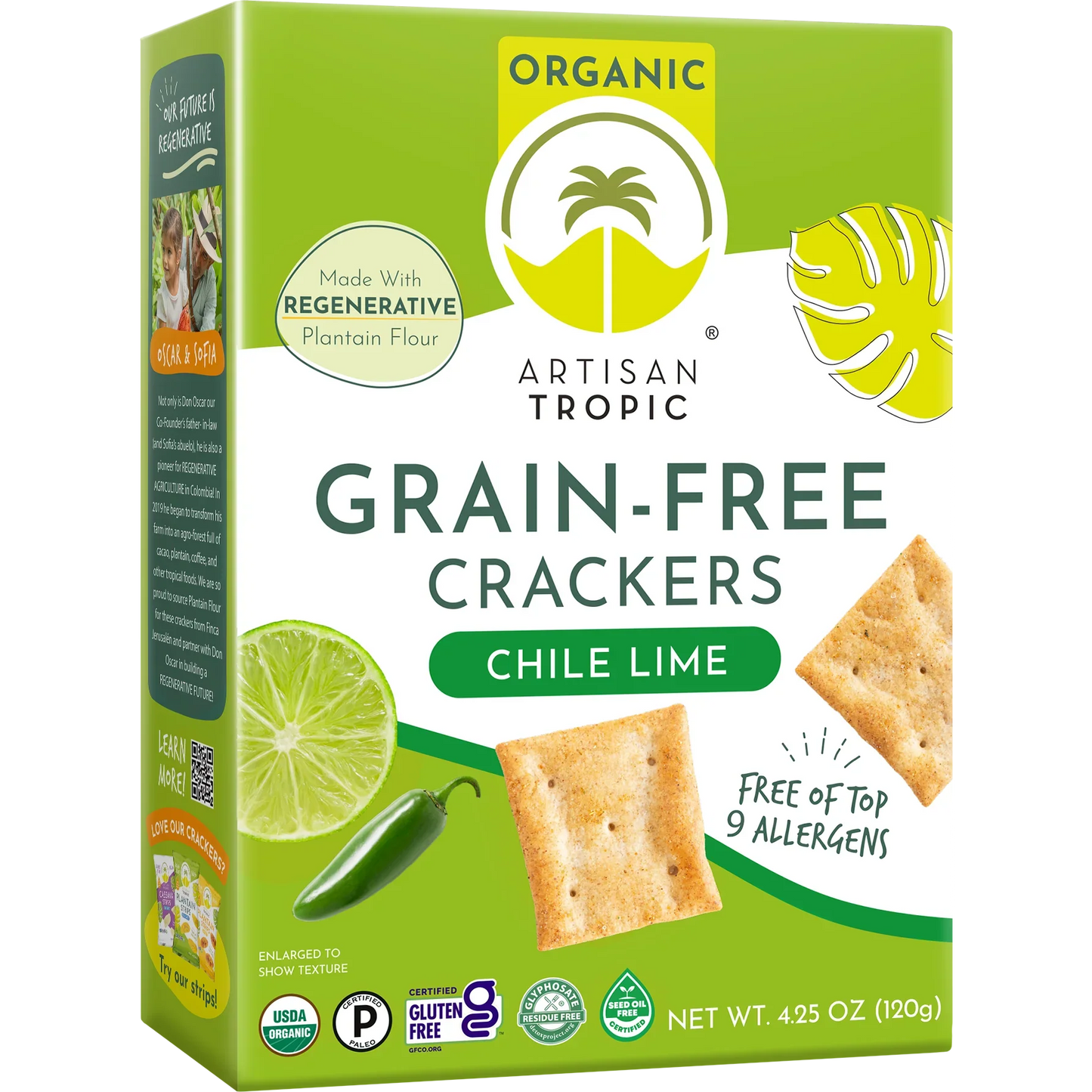 Chile Lime Grain-Free Crackers