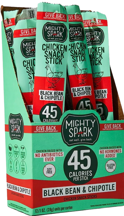 Black Bean & Chipotle Chicken Snack Stick (12 Pack)