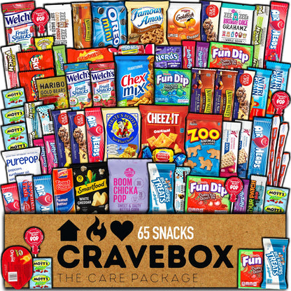 CraveBox Deluxe 65ct Snack Gift Box
