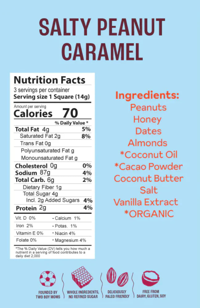 Salty Peanut Caramel Brownie Batter Bites (8 Pack)
