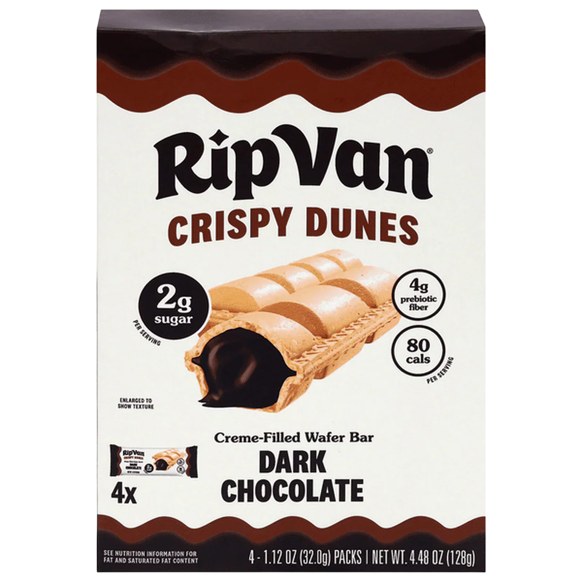 Crispy Dunes Dark Chocolate Filled Wafers (4 CT)