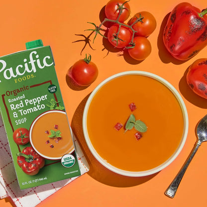 Organic Roasted Red Pepper & Tomato Creamy Soup
