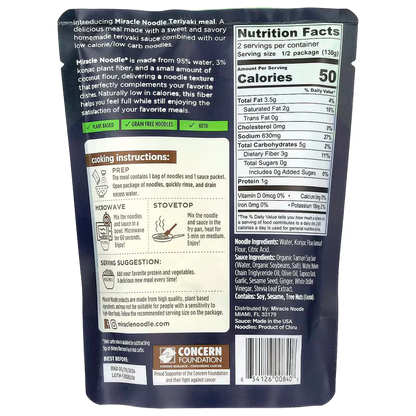 Teriyaki Keto Meal Noodles (6 Pack)