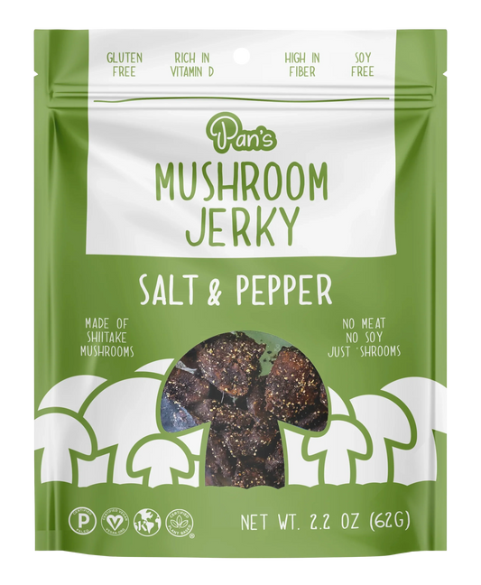 Salt & Pepper Mushroom Jerky