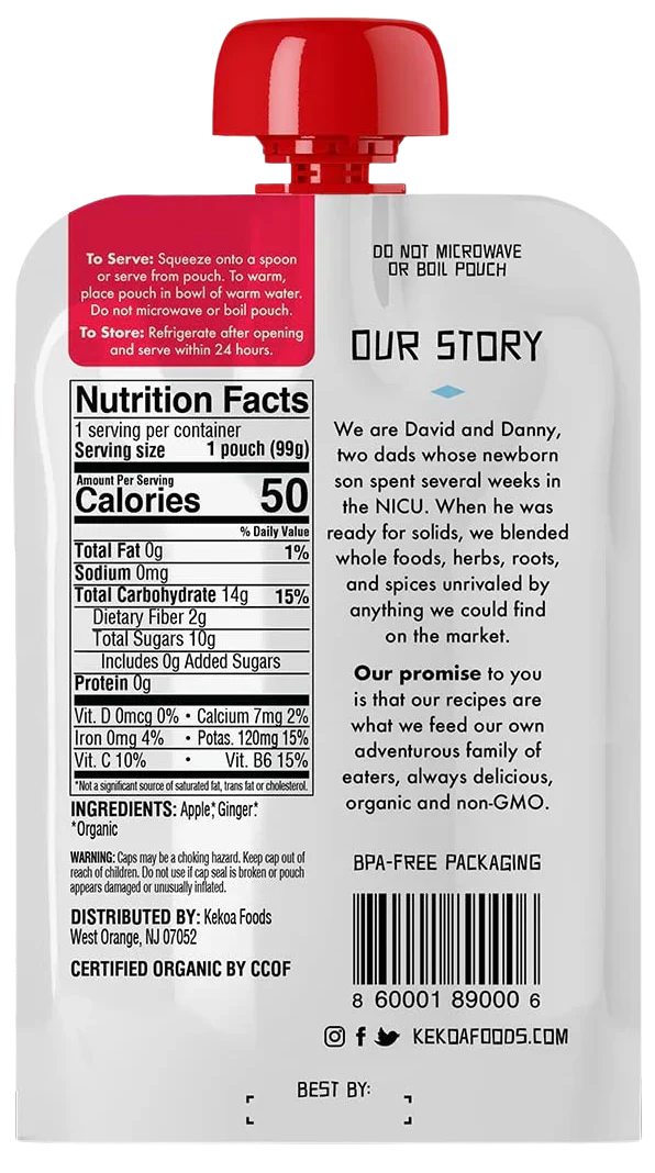 Apple And Ginger Baby Food (6 CT)
