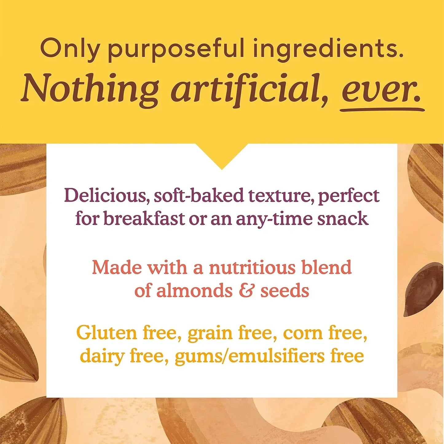 Dark Chocolate Almond Soft Baked Bars (3 Pack)