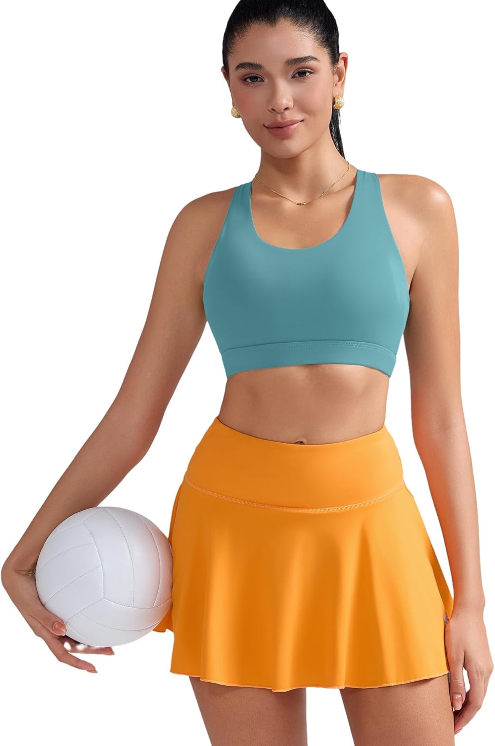 RUNNING GIRL® Medium-Support Strappy Criss-Cross Bra | Removable Cups & Buttery-Soft Sculpting Bra