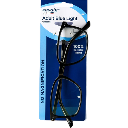 Adult Blue Light Glasses No Magnification - Black