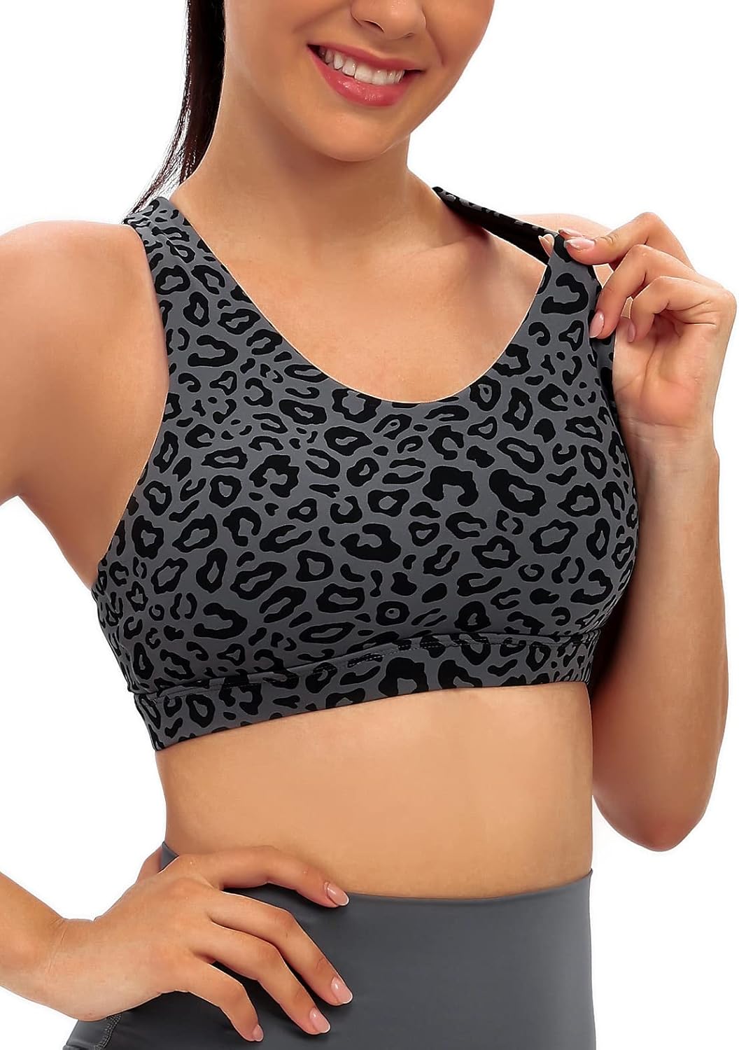 RUNNING GIRL® Medium-Support Strappy Criss-Cross Bra | Removable Cups & Buttery-Soft Sculpting Bra