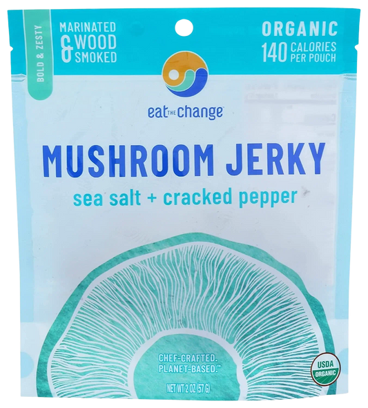Sea Salt & Cracked Pepper Mushroom Jerky