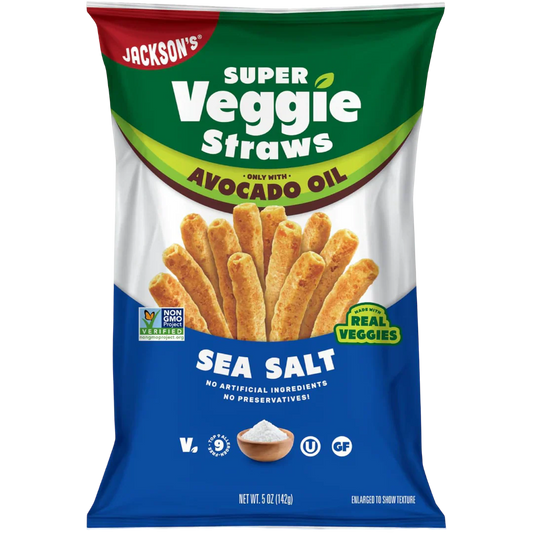 Super Veggie Straws With Avocado Oil - Sea Salt