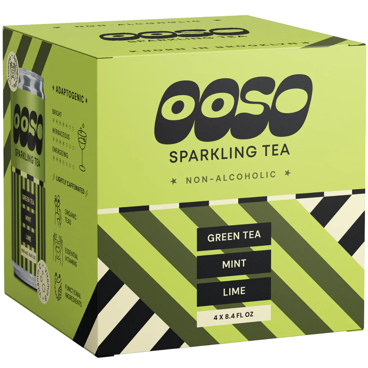 Green Tea Mint Lime Sparkling Tea (4 Pack)