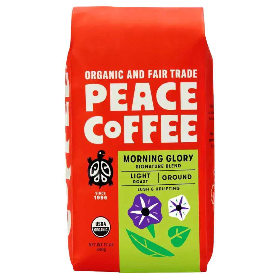 Organic Morning Glory Light Roast Ground Coffee