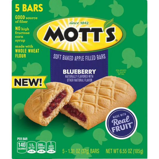 Blueberry Soft Baked Apple Filled Bars (5 CT)