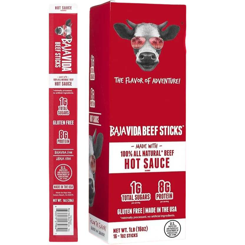 Hot Sauce Beef Stick (16 CT)