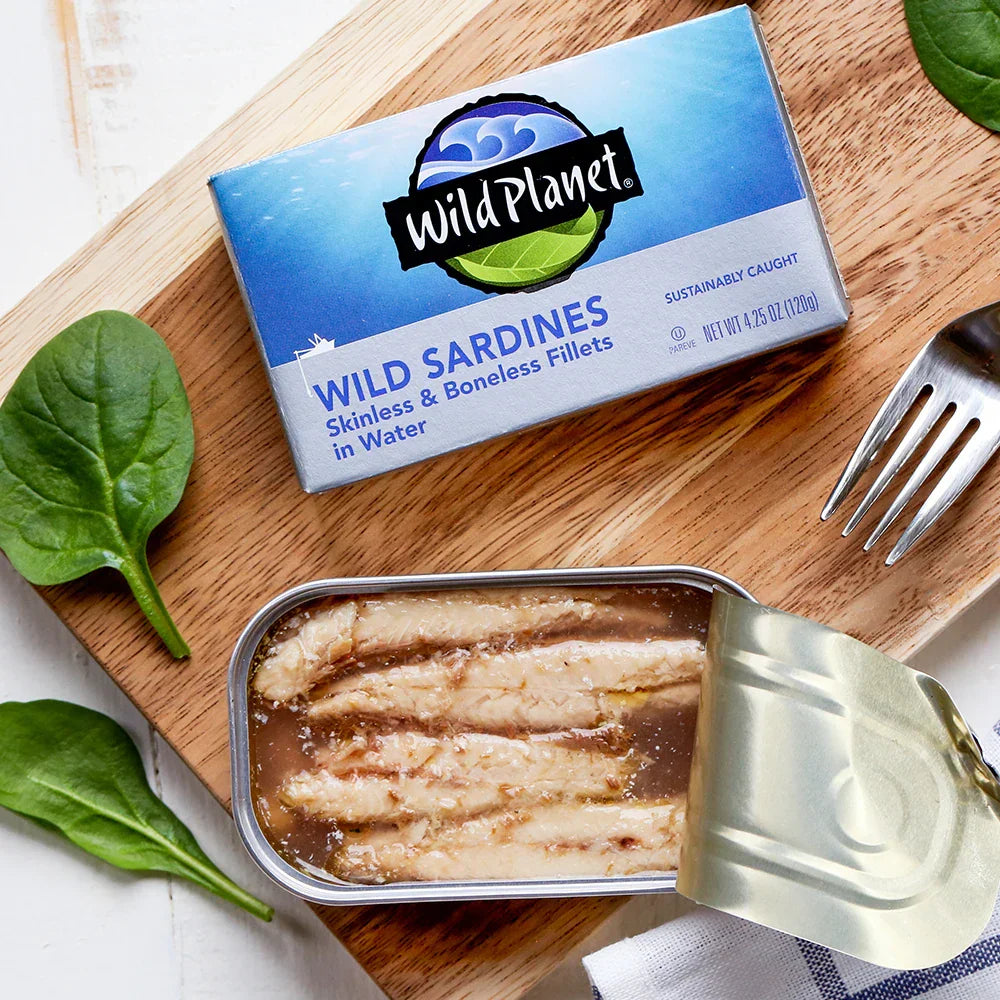 Wild Sardines Skinless & Boneless Fillets In Water