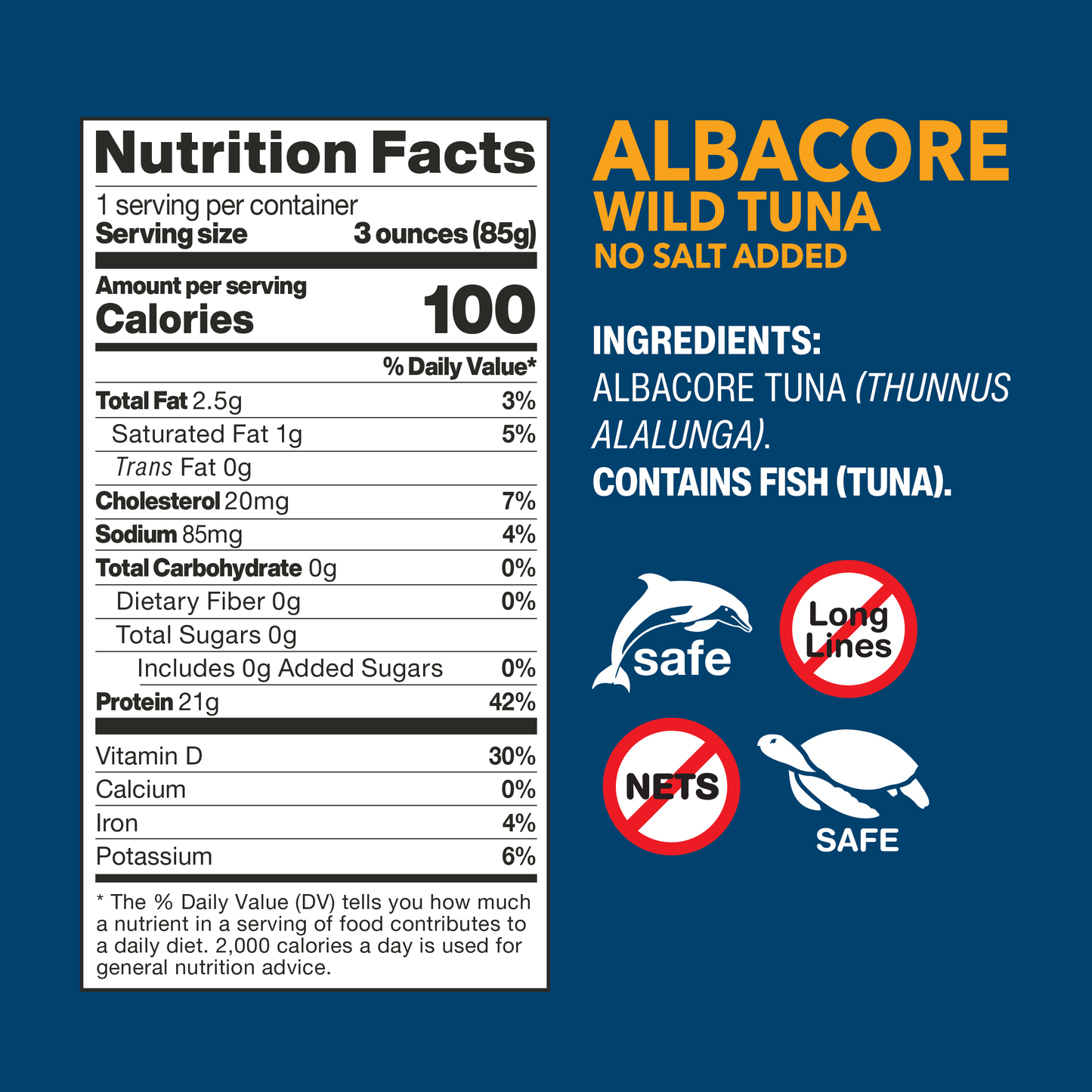 Albacore Wild Tuna Single-Serve Pouch No Salt Added
