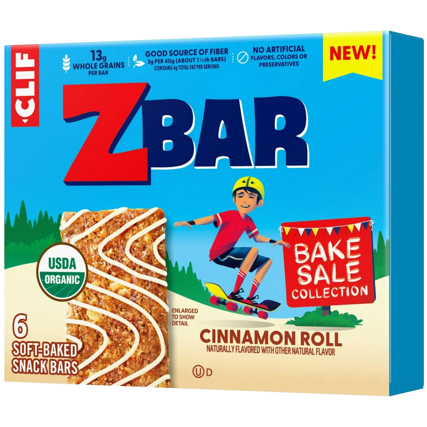 Zbar Cinnamon Roll Snack Bars (6 CT)