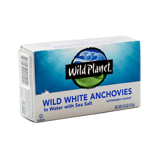 Wild White Anchovies In Water