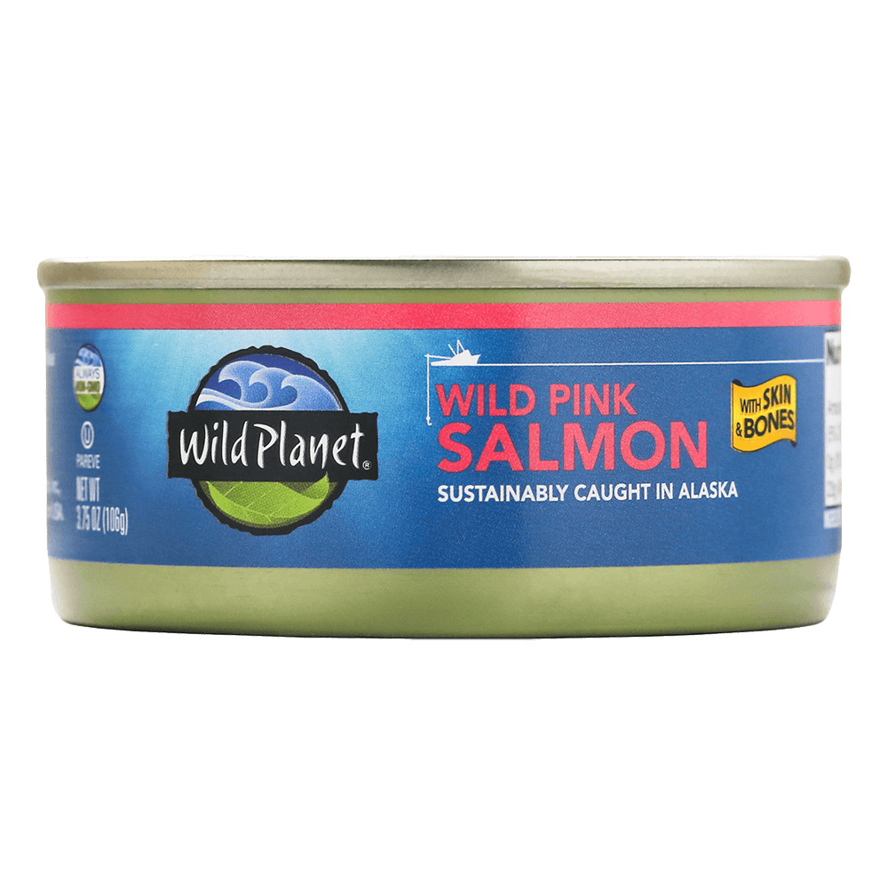 Wild Pink Salmon with Skin & Bones