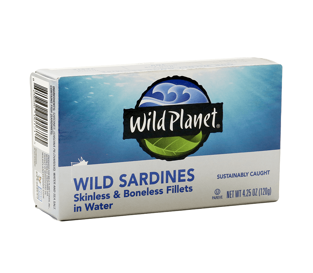 Wild Sardines Skinless & Boneless Fillets In Water
