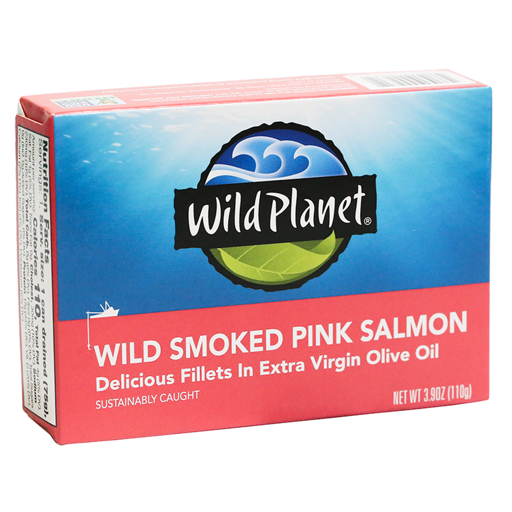 Wild Smoked Pink Salmon Fillets in Extra Virgin Olive Oil