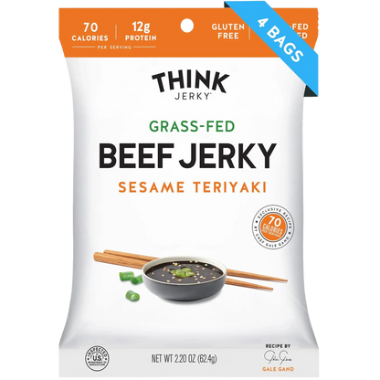 Sesame Teriyaki Beef Jerky Grass-Fed (4 Pack)