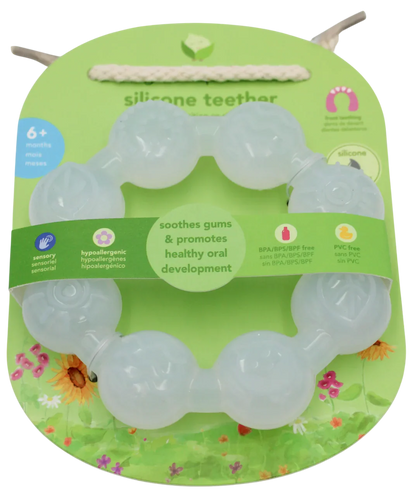 Silicone Ring Teether - 0-6 Mo