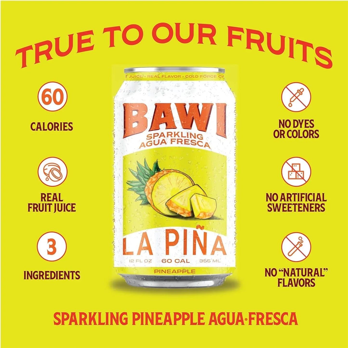 Sparkling Agua Fresca La Pi?a ¨C Pineapple (4 Pack)