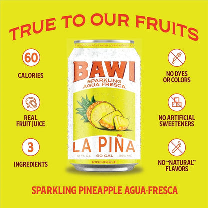 Sparkling Agua Fresca La Pi?a ¨C Pineapple (4 Pack)