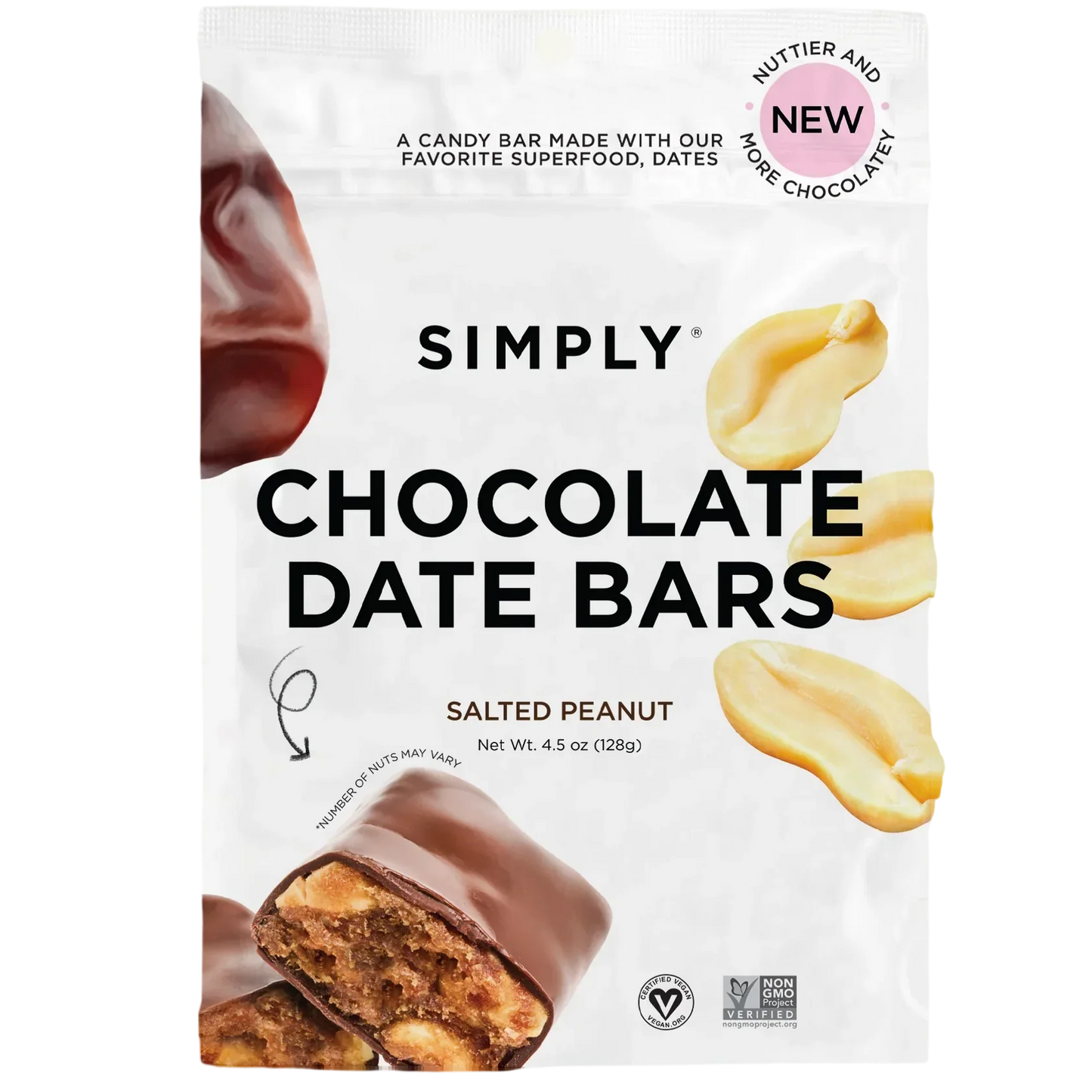 Salted Peanut Chocolate Date Bars