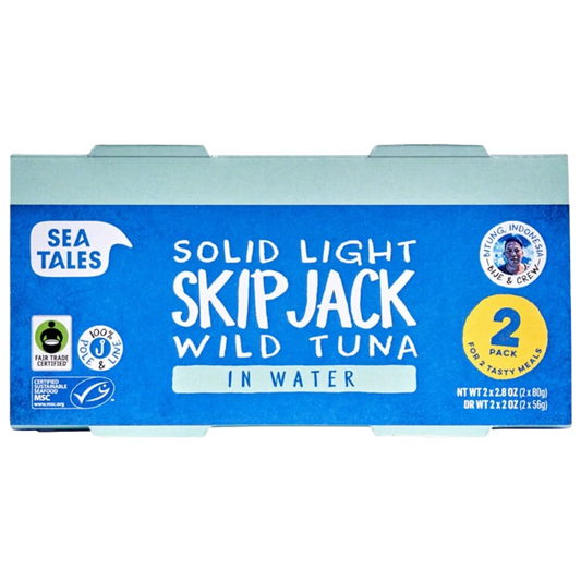 Solid Light Skipjack Wild Tuna In Water (2 Pack)