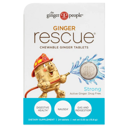 Ginger Rescue Strong Chewable Ginger Tablets