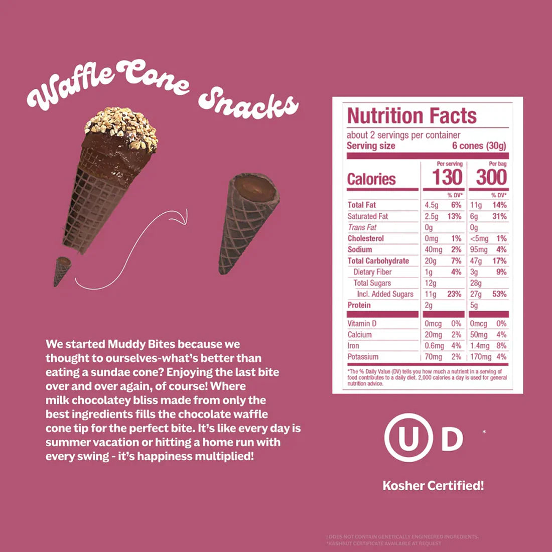 Double Fudge Waffle Cone Bites