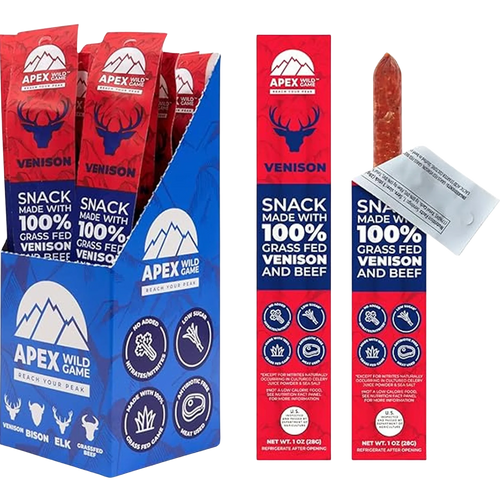 Bison and Venison Beef Sticks (12 Pack)