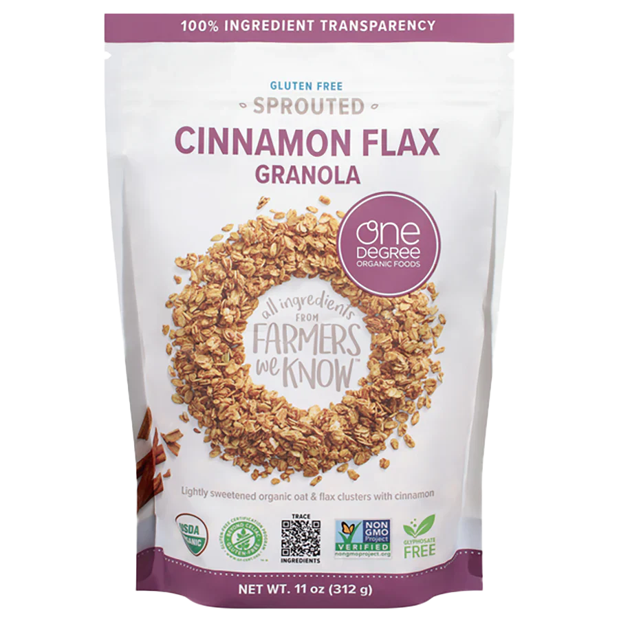 Organic Sprouted Cinnamon Flax Granola