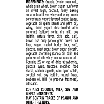 Quaker Chewy Yogurt Granola Bars Strawberry