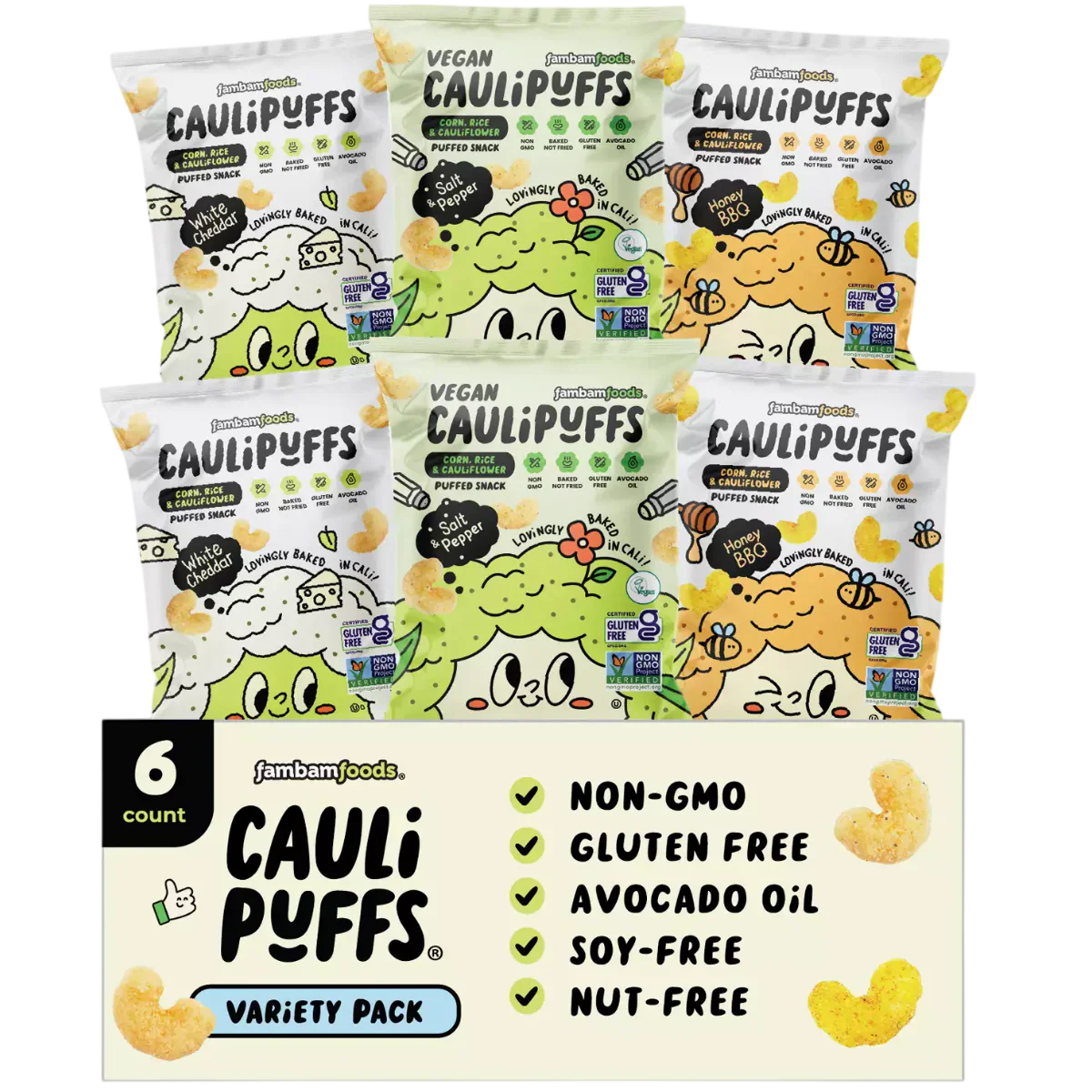 Puffed Snack Variety Pack (6 Pack)