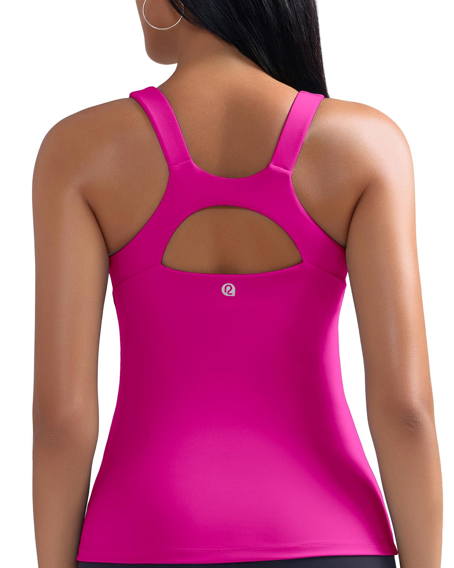 RUNNING GIRL® 2-in-1 Racerback Workout Tank Top | Built-in Bra & Breathable Yoga Top